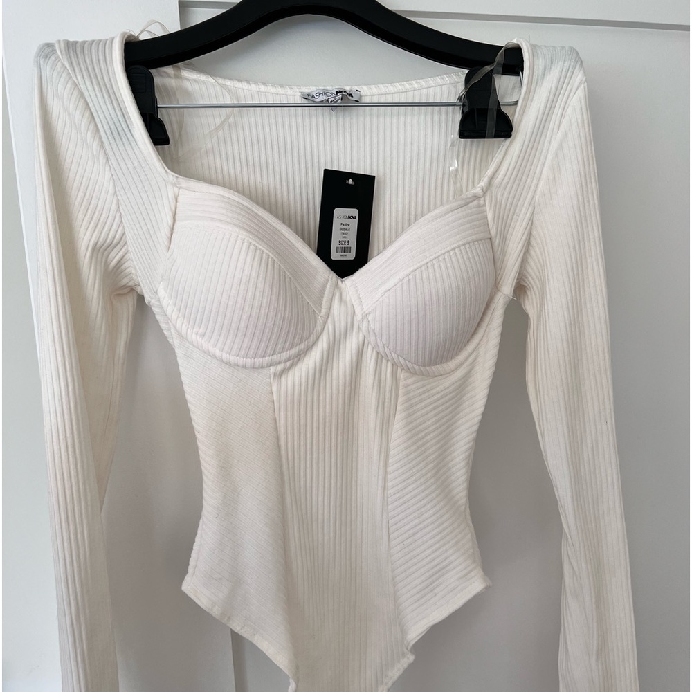 Fashionova long sleeve push up body suit.